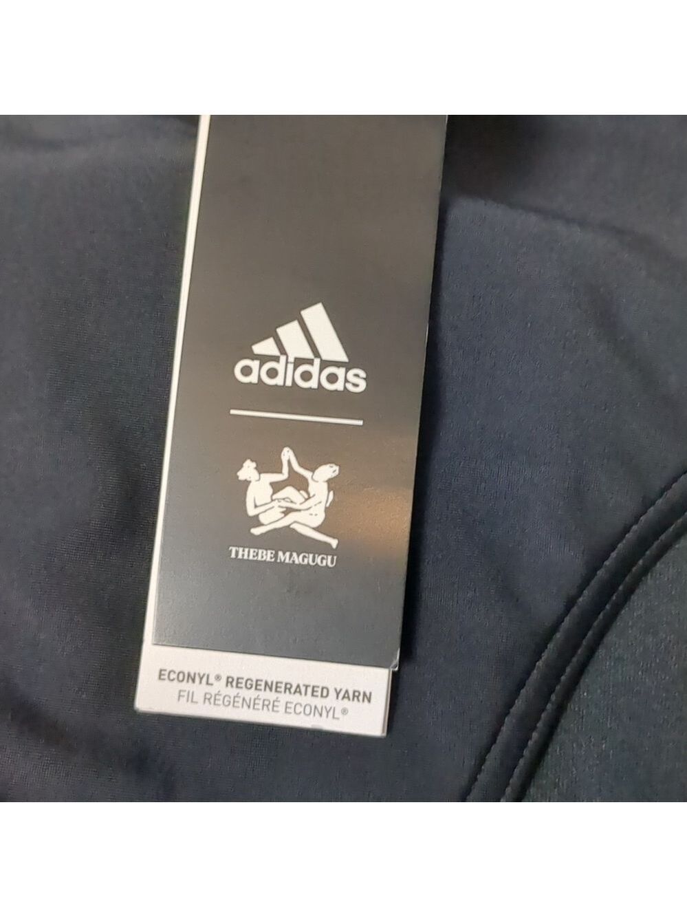 ADIDAS x Thebe Magugu Collab black swim bottom size large - Picture 2 of 6